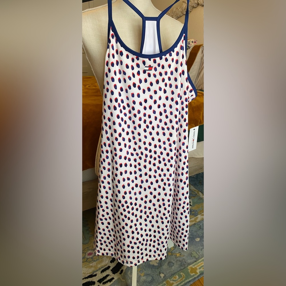 NWT Tommy Hilfiger Sports Women's Strappy Flare Fit Dress with shorts